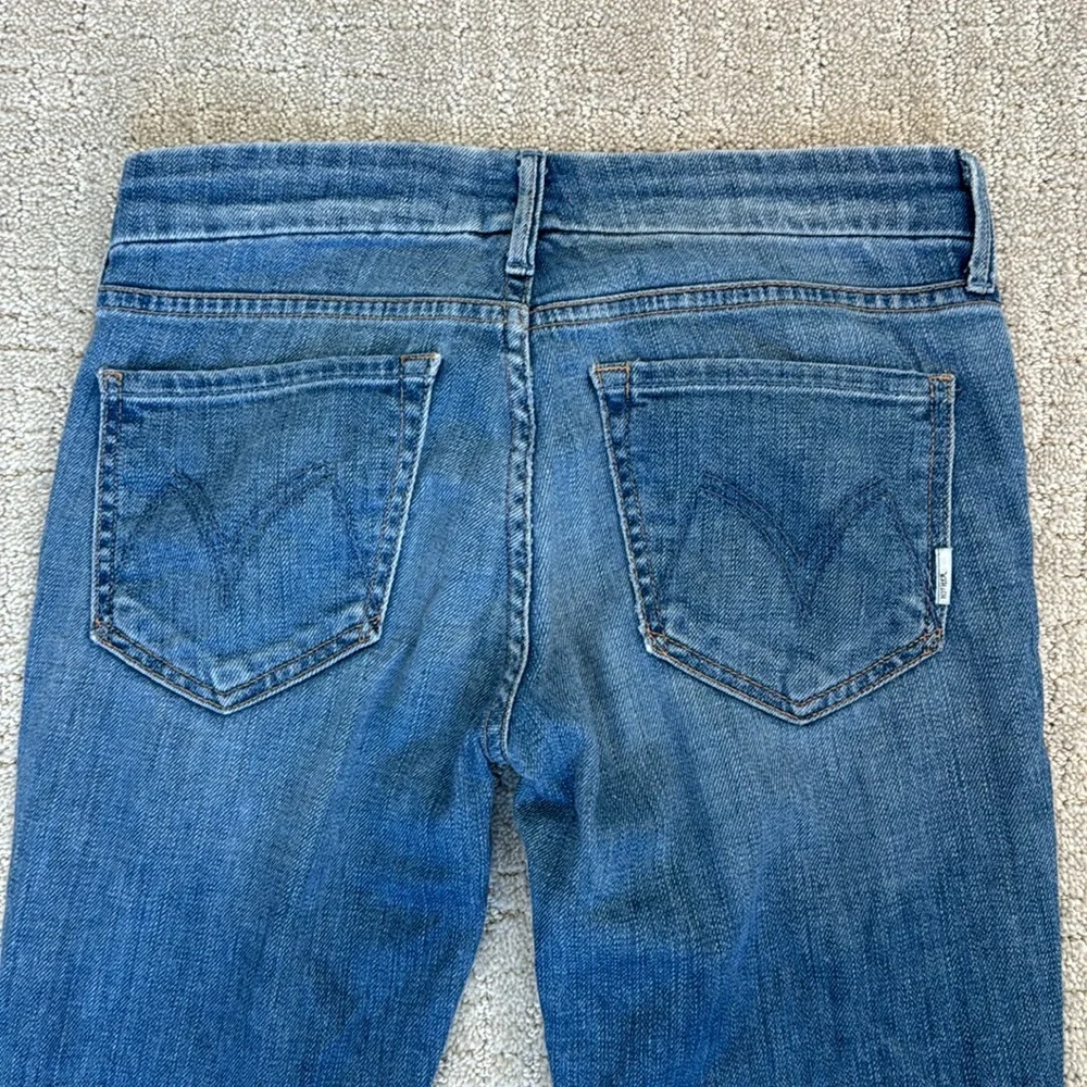 Mother “The Looker Crop” in “Rancho Diablo” medium wash denim jeans skinny - Picture 8 of 9